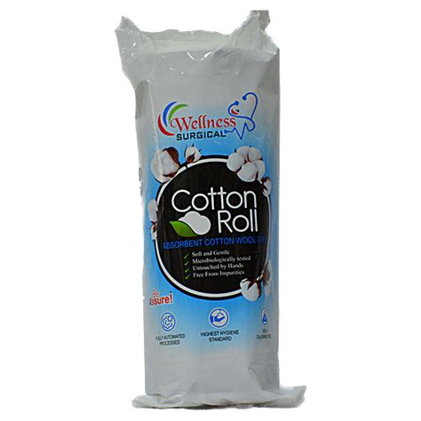 Buy Wellness Surgical Absorbent Cotton Roll For Medical Use Online At