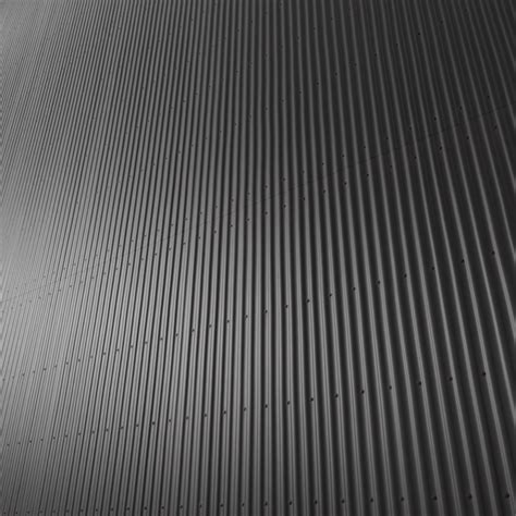 Corrugated Metal Cladding Panel Texture Black Poliigon