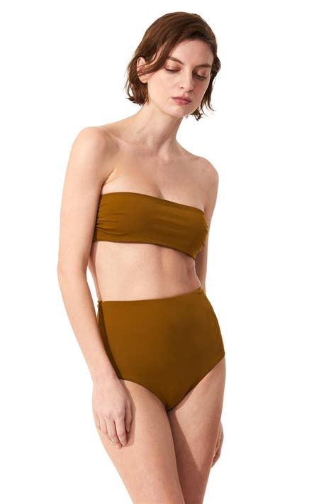 Mara Hoffman Bikini Tops Women Abigail Bikini Top Olive