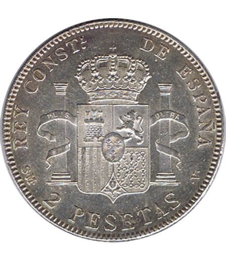 Moneda De Espa A Pesetas De Plata Alfonso Xiii Sm V