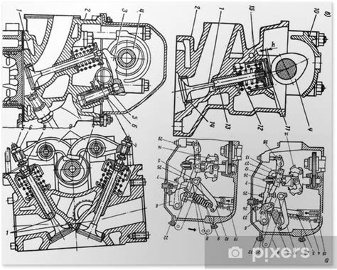 Poster Technical Drawing Pixersuk