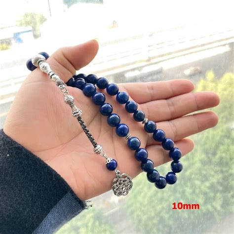 Chapelet Beads Mm Chapelet Islamique En Pierres Pr Cieuses Lapis