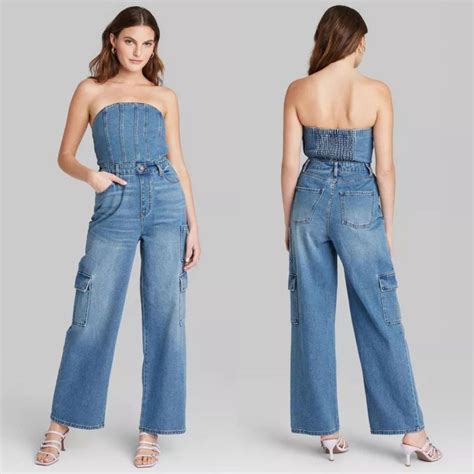 6 Best Denim Jumpsuits Jean Coveralls From Target Walmart Madewell