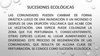 Sucesiones Ecologicas Ppt