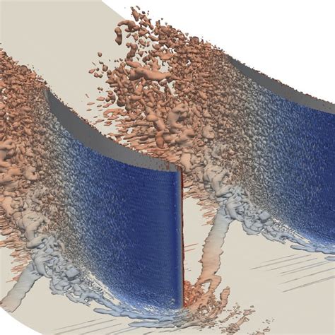 Iso Surfaces Of Q Criterion Q Coloured By Static Pressure For