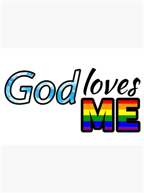 God Loves Me Lgbtq 1 Sticker For Sale By Kcabdelnour Redbubble