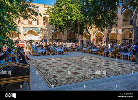 Bukhara Uzbekistan Apr 30 2019 Restaurants In The Historic Centre