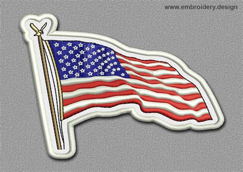 Embroidery Usa Flag Hand Embroidery