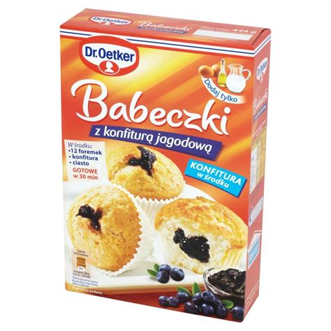 Dr Oetker Babeczki z konfiturą jagodową 444 g Zakupy online z