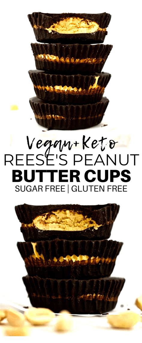 Vegan Reese's Peanut Butter Cups (Sugar-Free + Keto + Low-Carb)