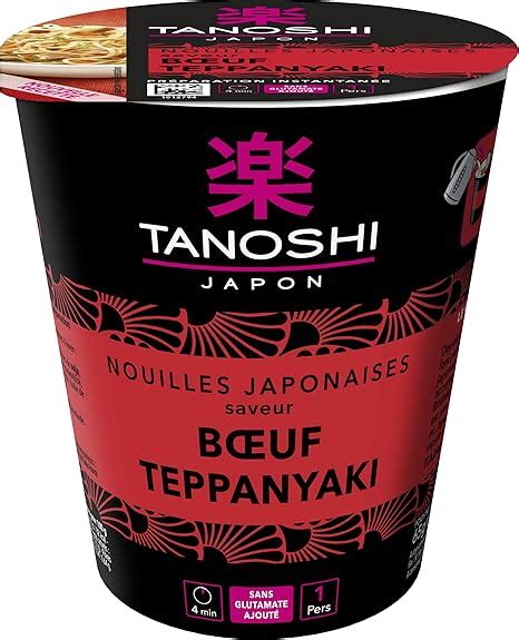 Tanoshi Cup Nouilles Instantan Es B Uf Teppanyaki Nouilles