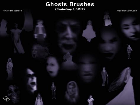 Obsidian Dawn Resources — Ghosts Photoshop And Gimp Brushes Obsidian Dawn