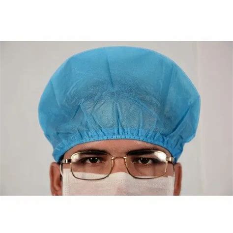 Blue Non Woven Disposable Bouffant Cap Size Inches At Rs