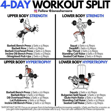 Fitness Exercises On Instagram How To Split Your Day Workout