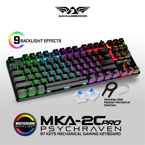 Armaggeddon Mka C Pro Psychraven Mechanical Gaming Keyboard Shopee