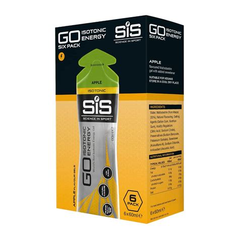 Sis Go Isotonic Energy Apple Flavour Gels X Ml Health Nutrition