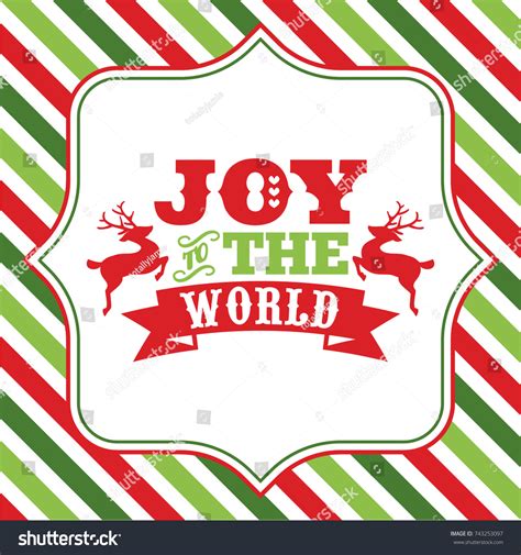 Vector Illustration Christmas Word Art Joy Stock Vector (Royalty Free ...