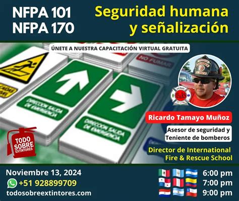 NFPA 101 y NFPA 170 Seguridad humana y señalización Todo Sobre Extintores