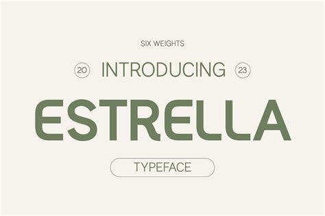 Estrella – Modern Sans Serif | HipFonts