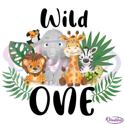 Jungle Safari Wild One Svg Digital File Birthday Svg