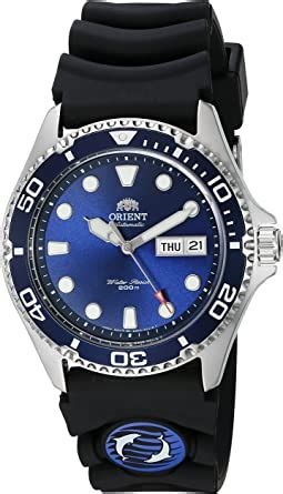 Orient De Los Hombres Ray Ii Hule Acero Inoxidable Reloj De Buceo