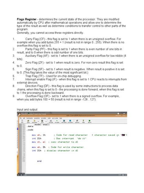 flags register determines  current state   processor