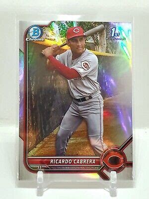 NON AUTO 2022 Bowman Chrome 1st Ricardo Cabrera Refractor 408 499