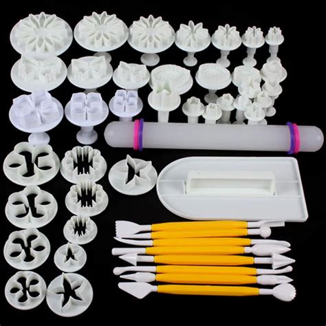 14 Sets 46pcs Delicious Fondant Cake Decorating Modelling Tools Set DIY ...