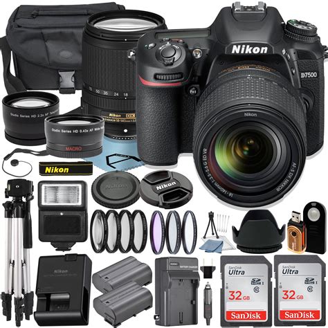 Nikon D7500 DSLR Camera With 18 140mm Lens 2pcs SanDisk 32GB Memory