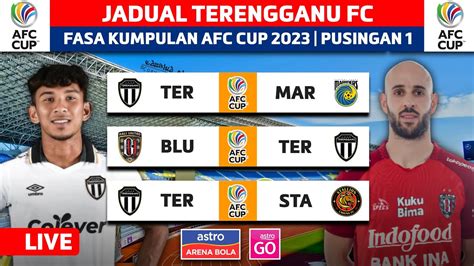 Jadual Terengganu FC Fasa Kumpulan AFC CUP 2023 Pusingan 1