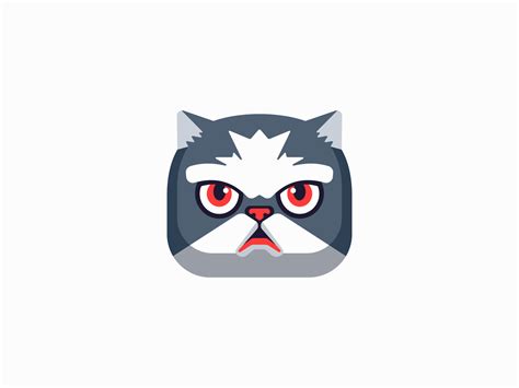 Annoyed Cat Logo By Lucian Radu On Dribbble