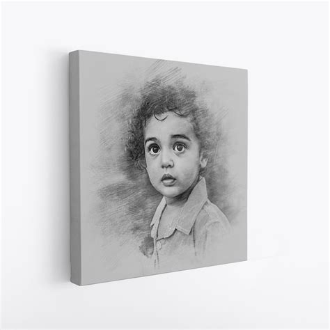 Pencil Sketch Canvas 2S - Prints India