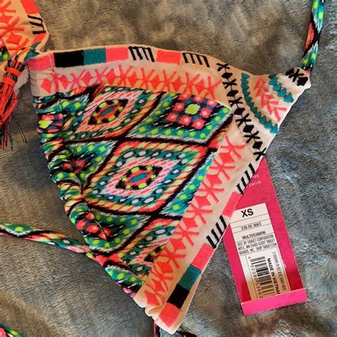 Xhilaration Swim Bikini Triangle Top Only Xs Aztec Pattern Sting Poshmark