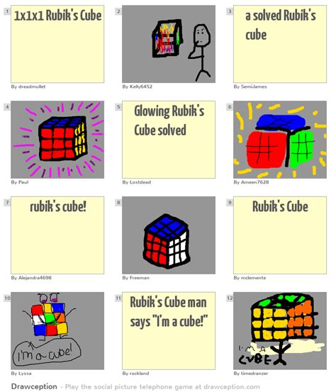 1x1x1 Rubik's Cube - Drawception