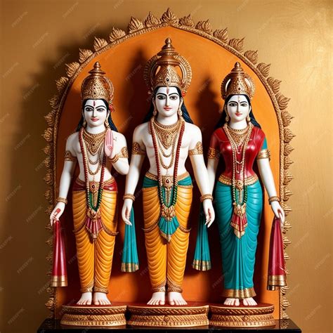 idol   hindu gods lakshmana rama   goddess sita india