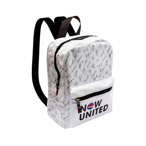 Mochila Now United Original Branca Escolar Viagem E Passeio Submarino