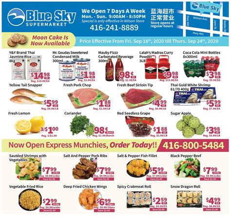 Blue Sky Supermarket (North York) Flyer September 18 to 24