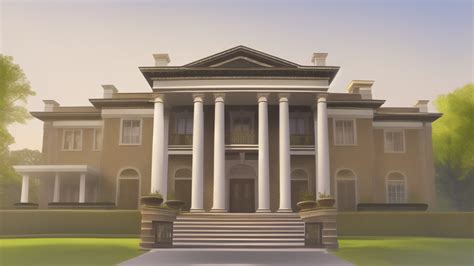 豪邸の外観の背景イラスト Background Illustrations Of A Exterior Of Mansion