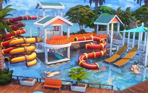 The Sims 4速建搬运growing Together Waterpark 【no Cc 】 漫漫长路manny 漫漫长路manny