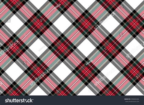 Dress Stewart Tartan Fabric Texture Seamless Stock Vector (Royalty Free) 390602494