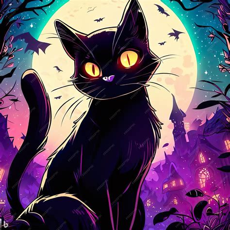 halloween cat drawing 3