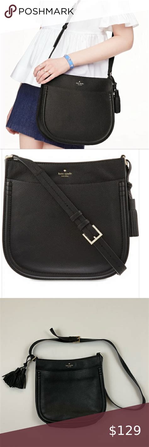 Kate Spade New York Orchard St Hemsley Black Pebbled Leather Crossbody