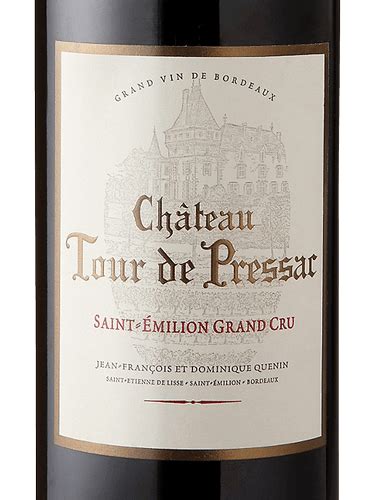 Ch Teau De Pressac Ch Teau Tour De Pressac Saint Milion Grand Cru