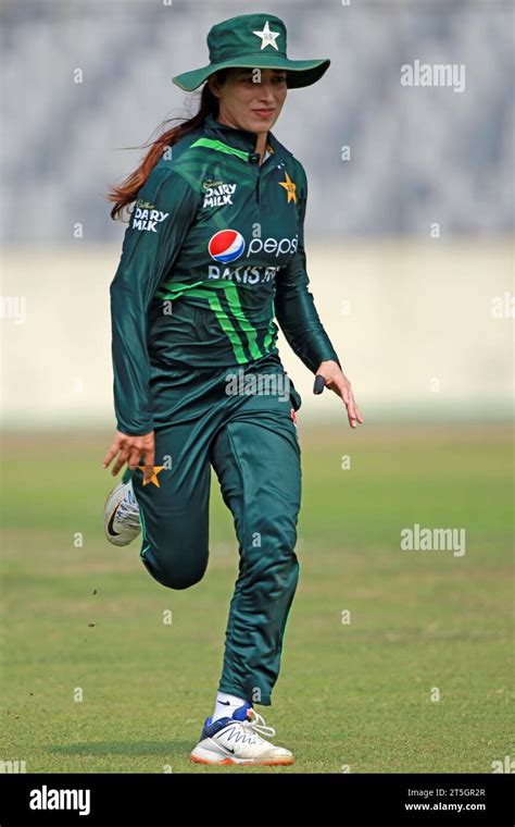 Pakistani Women Cricket Team Player Aliya Riaz During The First ODI