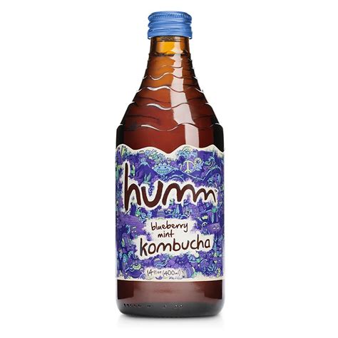 Kombucha Blueberry Mint från Humm Kombucha Grossist Distributör