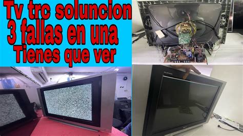 TV trc marca lg solución 3 fallas pantalla negra ralla y no sintoniza