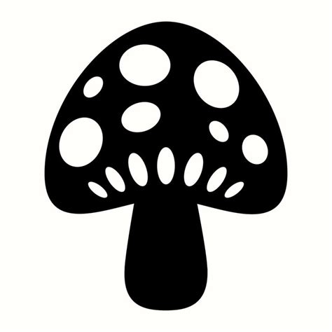 A Black And White Image Of A Mushroom With Holes In It S Center On A