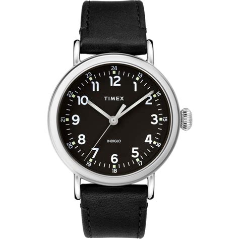 Timex Timex Waterbury Classic Black Dial Leather Strap Men S Watch