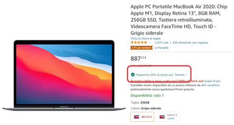 Macbook Air M A Euro Offerta Imperdibile Mac