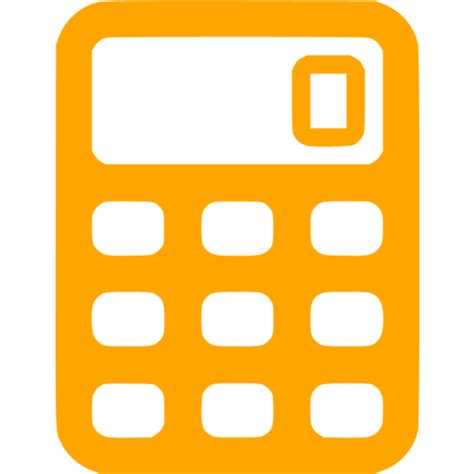 Orange Calculator 2 Icon Free Orange Calculator Icons